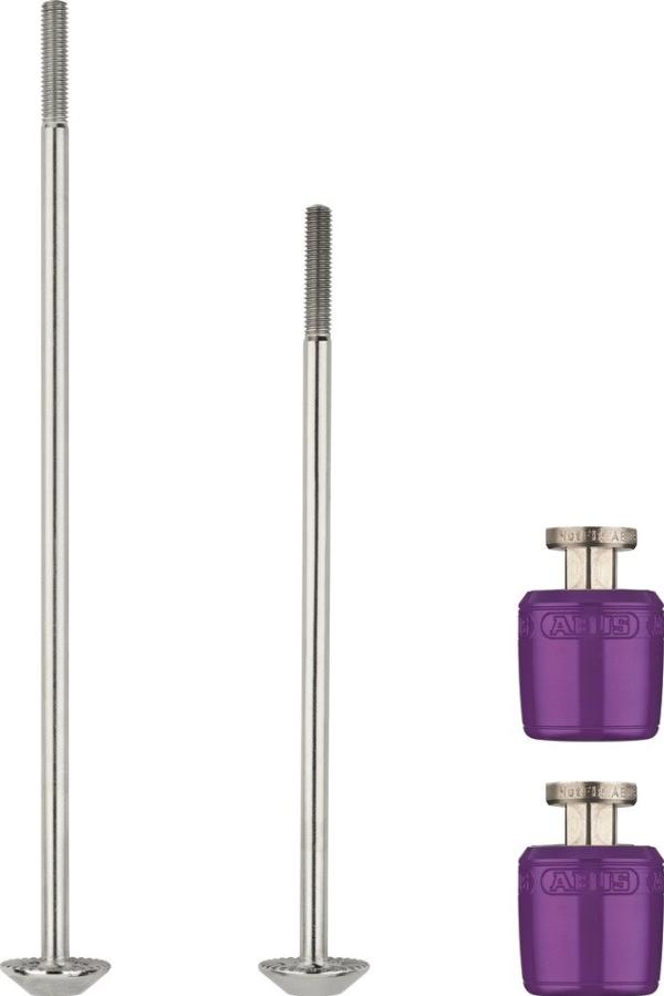 Abus NutFix M5 violet 2x Axle 100/135