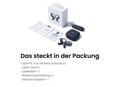 Shokz OpenFit Black Produktbild 1