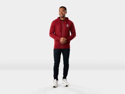 Trek Oberteil Trek Fun Badge Full Zip Hoodie L Dark Red Produktbild 2