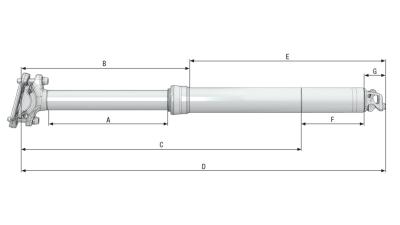 Bontrager Sattelst. BNT Line Dropper 150mm Federw. 31,6mm Bl Produktbild 3