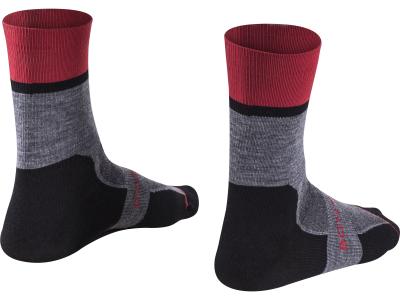 Bontrager Socke Bontrager Race Crew Wool M (40-42) Mars Red Produktbild 1