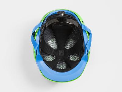 Bontrager Helm Bontrager Jet WaveCel Youth Vis Green/Royal C Produktbild 3