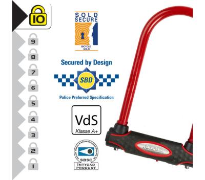 Master Lock B&uuml;gelschloss 8195 Rot 13 mm x 210 mm x 110 mm Schl&uuml;ssel Produktbild 2