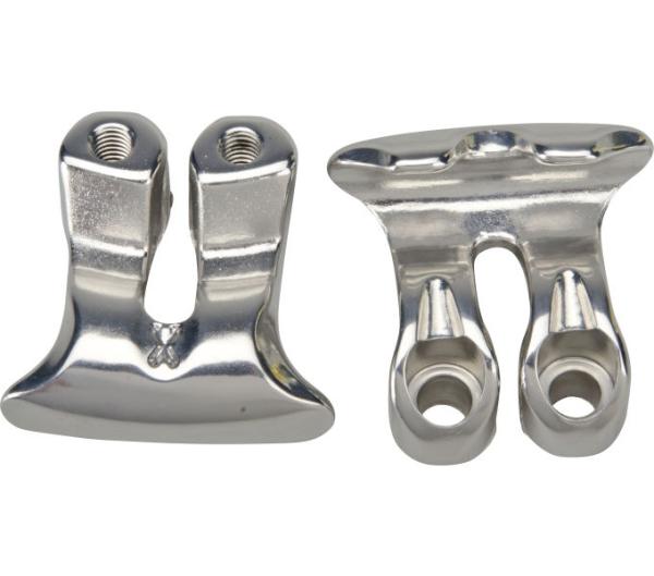 PRO Klemmeinsatz Doppelverschraubung allg. f&uuml;r Vibe, XCR Silber