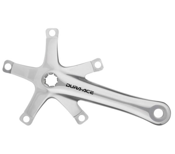 SHIMANO Kurbelgarnitur DURA-ACE TRACK FC-7710 170 mm ohne Kettenblatt Silber